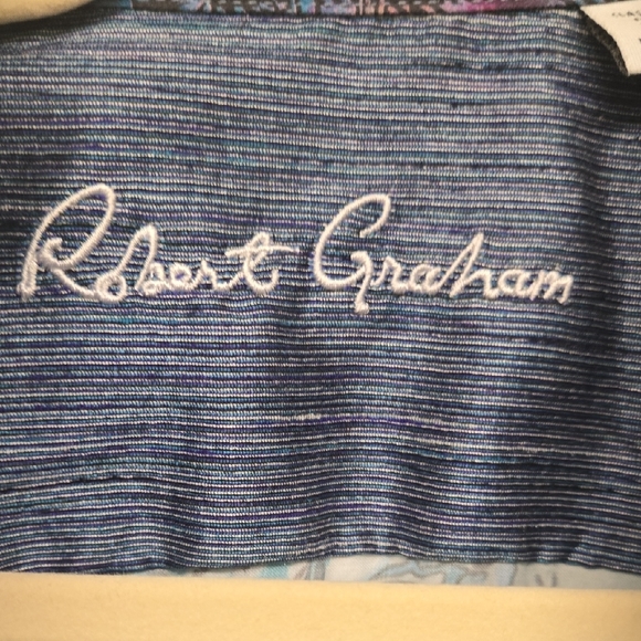 Robert Graham Blue Paisley Shirt - Picture 2 of 6